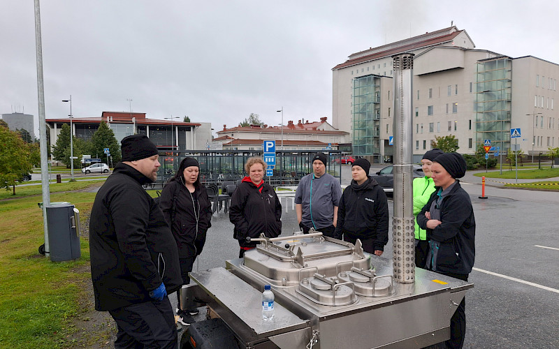 Roadshowssa harjoiteltiin kenttäkeittiötoimintaa